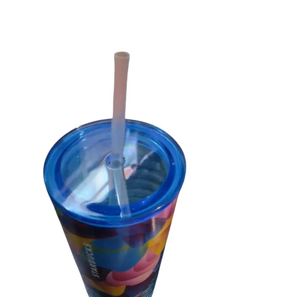 Starbucks Colorful Tumbler with Straw